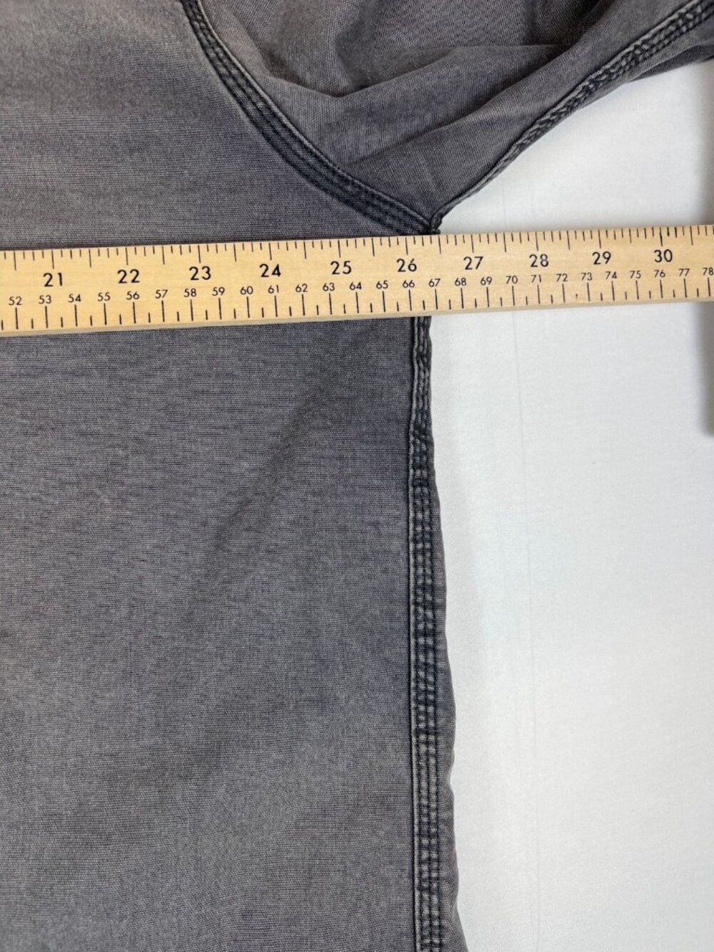 Carhartt Men XL Regular Rugged Flex Blanket Lined Shirt Jacket Shadow Gray Snap - Picture 9 of 11